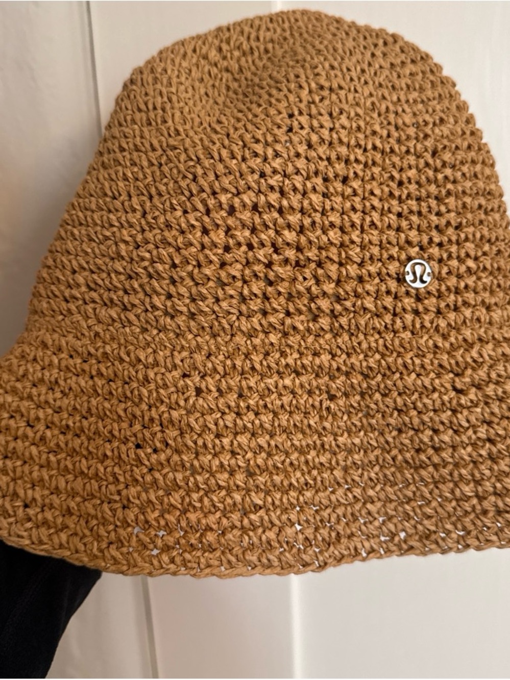 lululemon athletica Tan Woven Crochet Bucket Hat